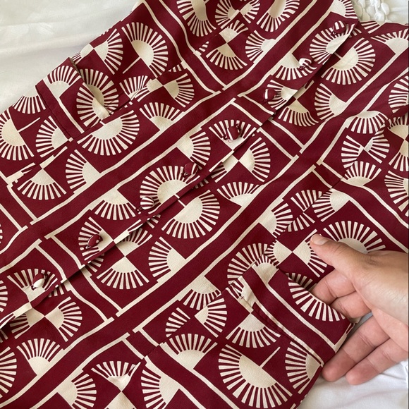 Stone Cold Fox silk midi dress size 1 - Picture 6 of 7